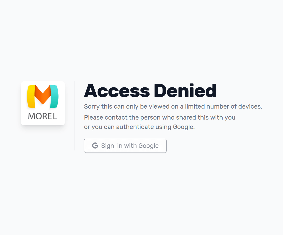 Orangedox Viewer - Access Denied View